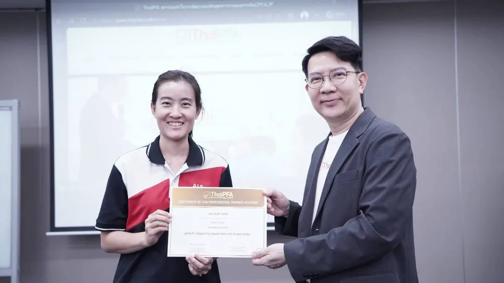 ฝ้ายรับผลการสอบผ่านชุดวิชาที่ 1 กับ ThaiPFA